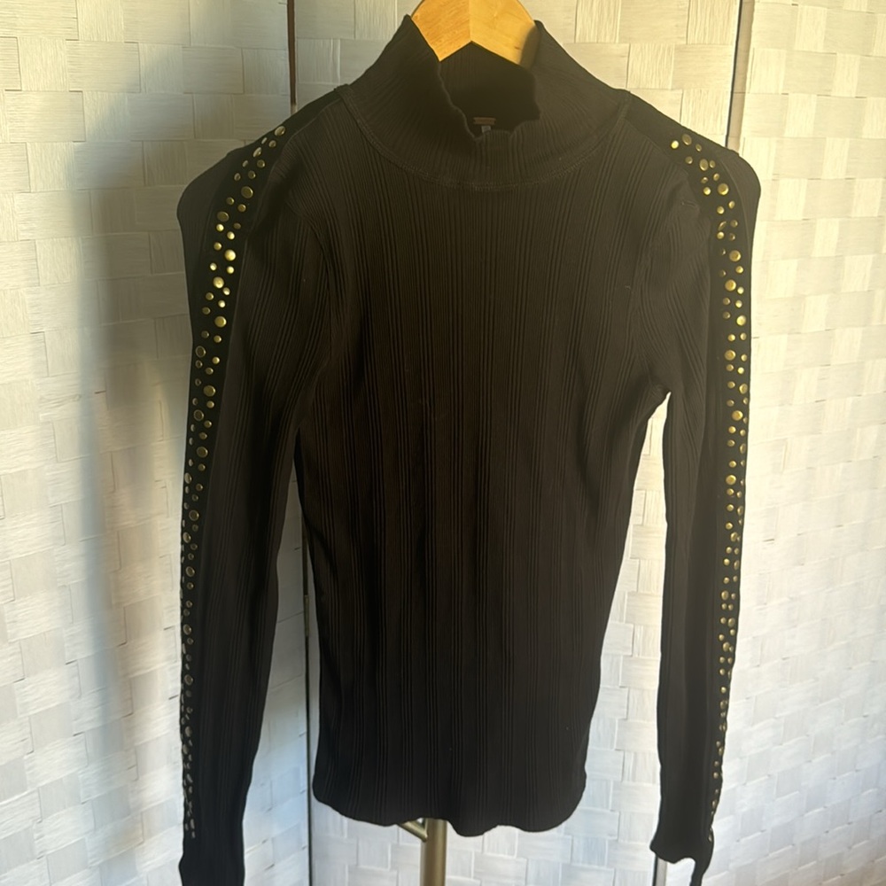 Free People Ribbed Studded long sleeve